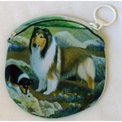collie 3 side 2 coin purse